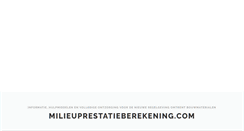 Desktop Screenshot of milieuprestatieberekening.com