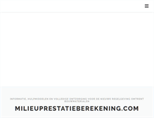 Tablet Screenshot of milieuprestatieberekening.com